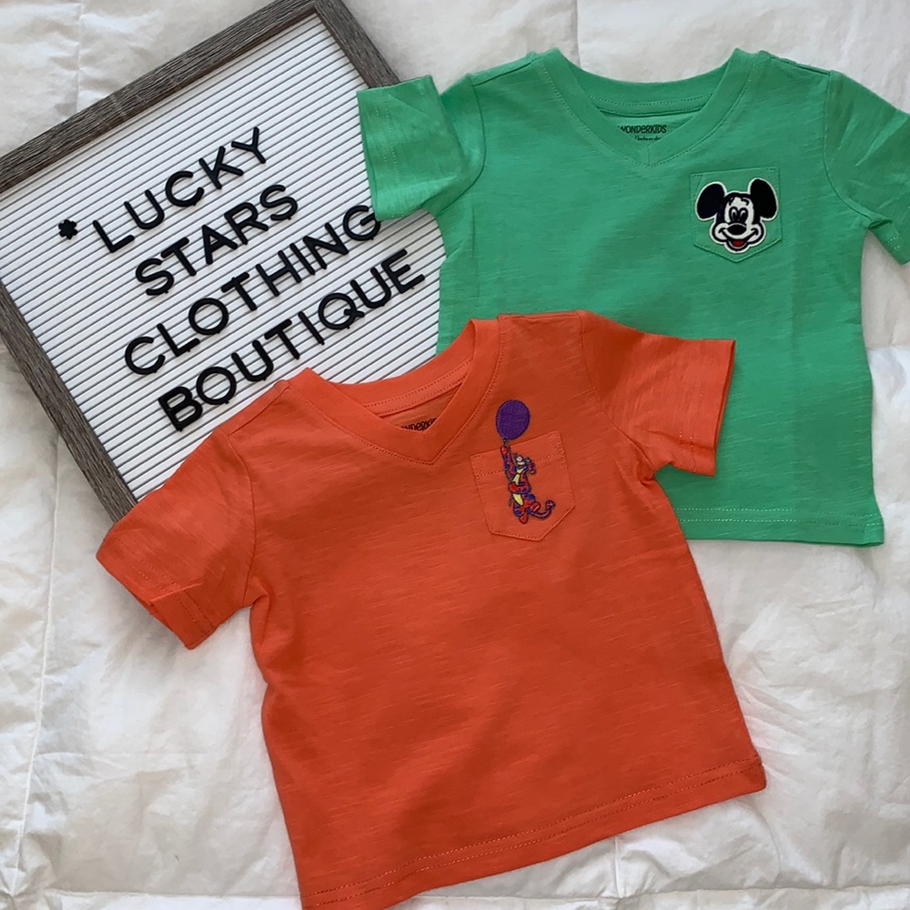 Baby Custom Made Mickey & Tigger Tee’s